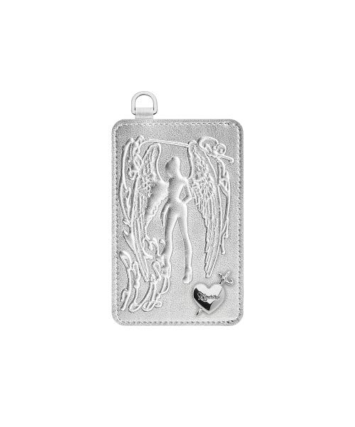 Angel Heart Card Holder Silver