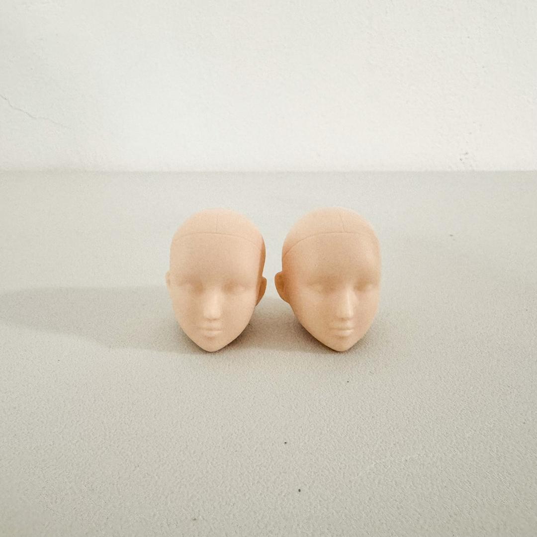 일본 오비츠 27 헤드 파츠 2개 - 여 미백 화이티 머리 교체 부품 / 육일돌 여아 여자