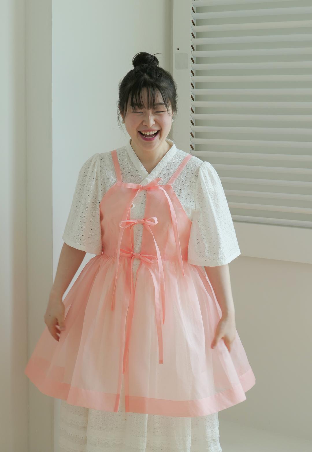 24 코랄 노방 레이어드 원피스