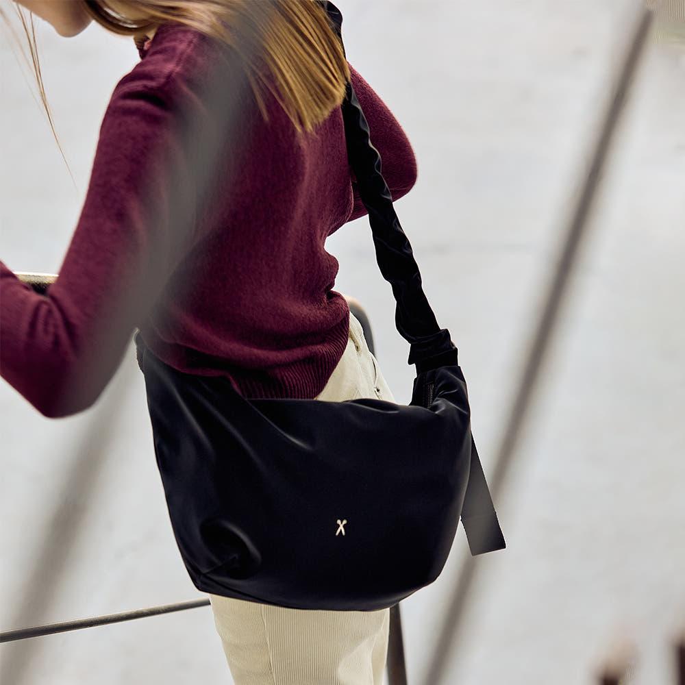 [시즌오프~60%] 데일리 셔링백 미디움_헤이즈 블랙