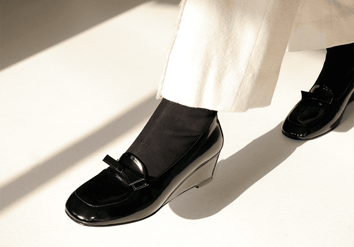 Twilly Ankle Boots Glossy Black & Suede SpanBlack 트윌리 앵클부츠 글로시 블랙 & 스웨이드 스판블랙