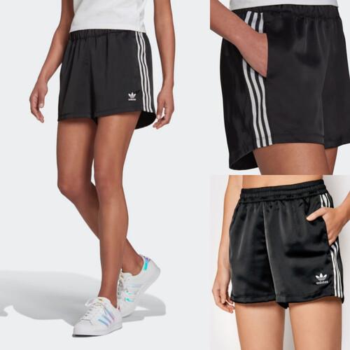 아디다스 새틴 3S 쇼츠 트레이닝 반바지 팬츠 우먼스 H37806