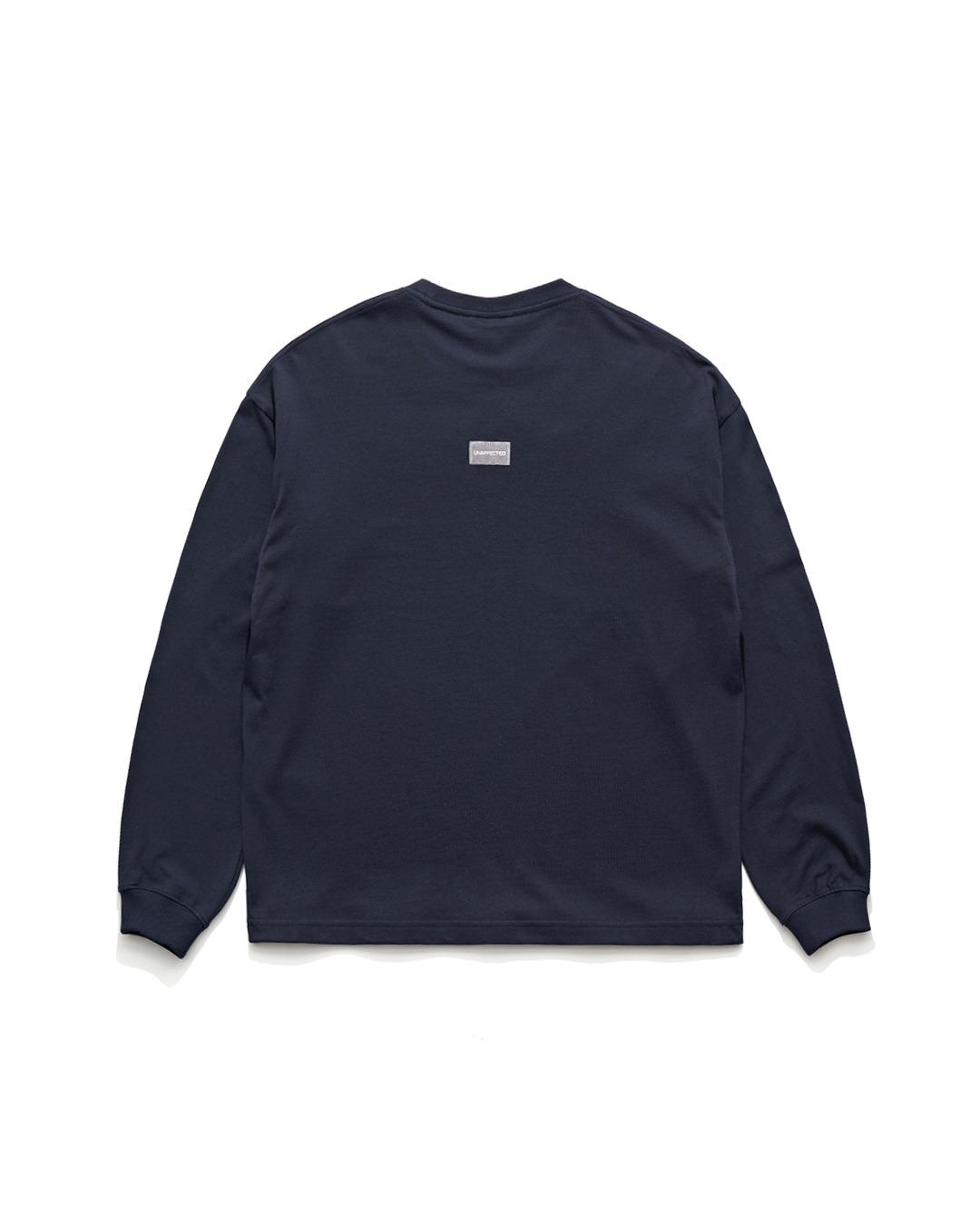 LOGO LABEL LONG SLEEVES / NAVY