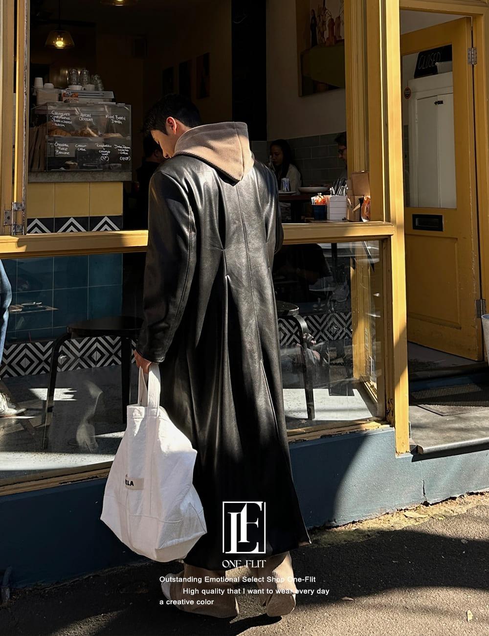 [MADE] 프리미엄 램스킨 핀턱 레더코트(1color)