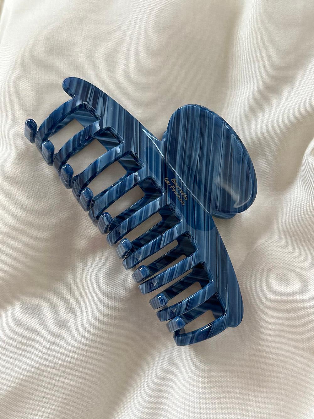 Blue light hair clip