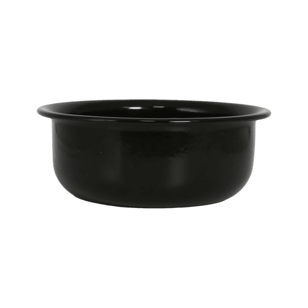 법랑 바지크 보울 [25cm, 블랙] #2253.85-1