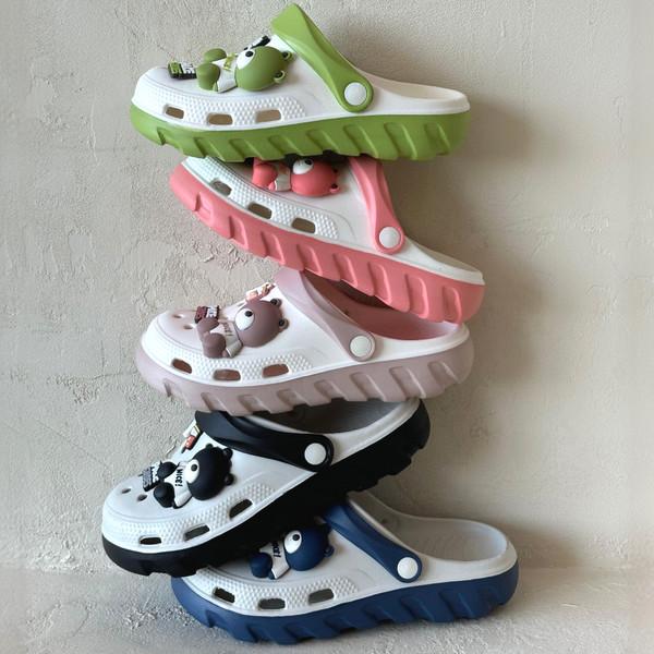 무명 구름 슬리퍼