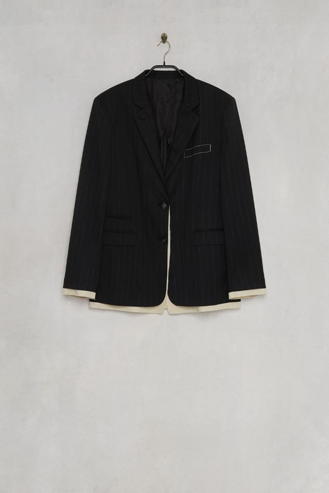 Zere Striped Layered Jacket