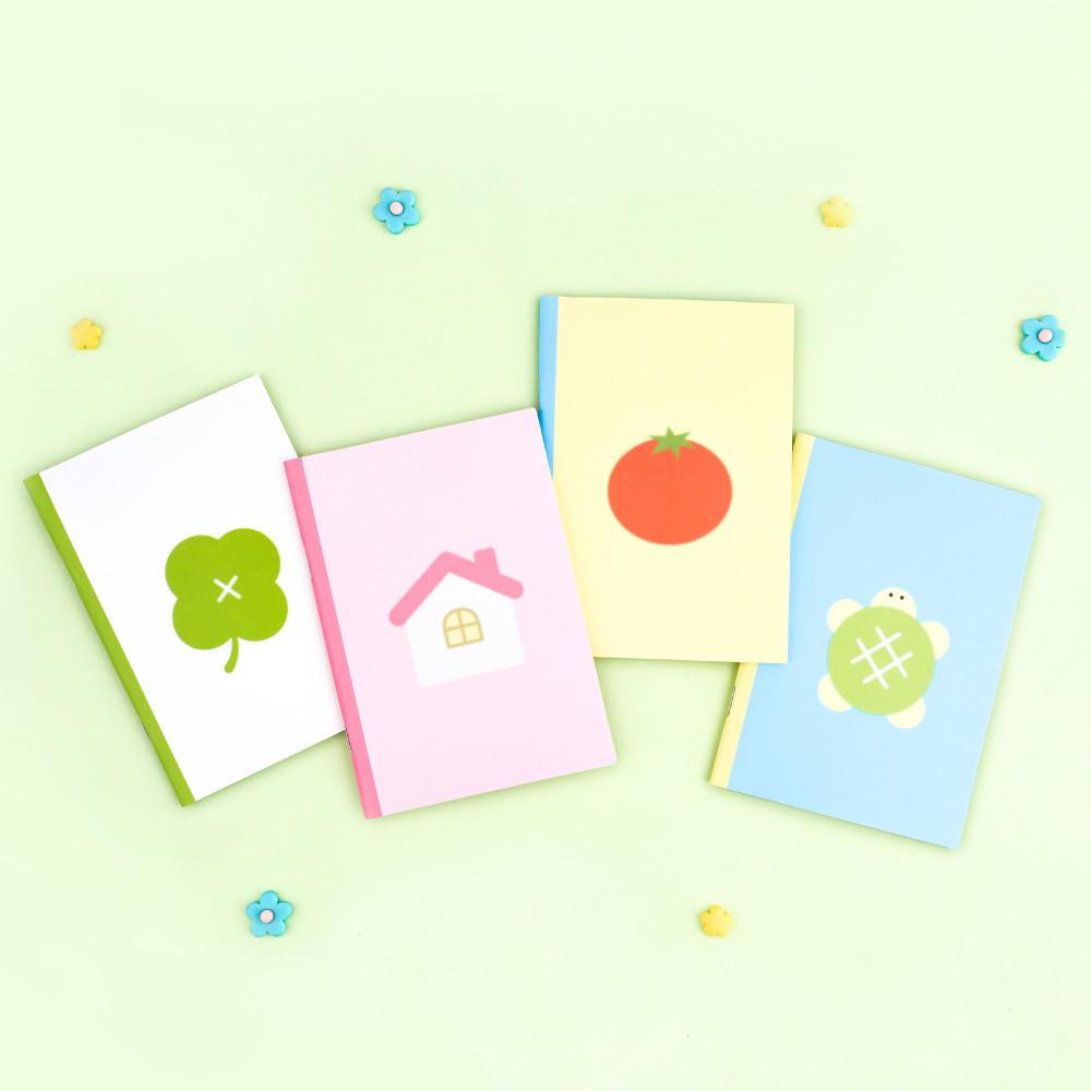 [대시앤도트] 소프트 띵스 미니 노트 (무지)_4종 세트