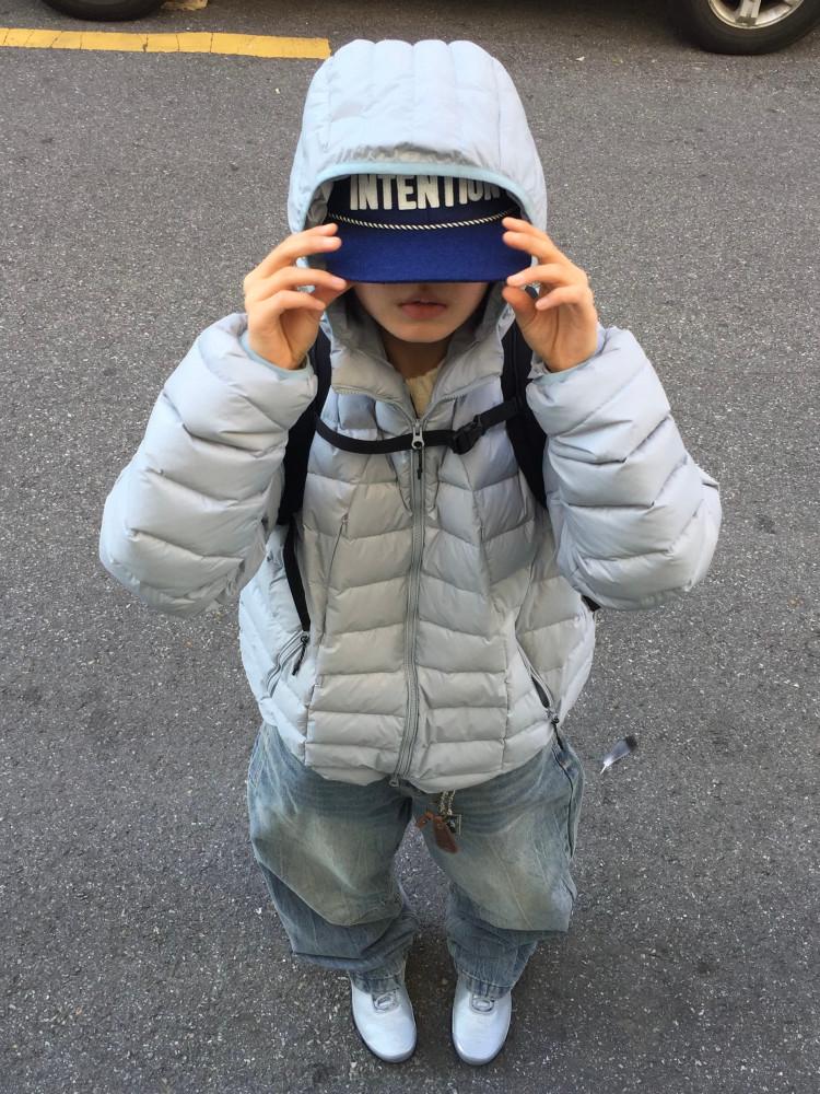 챈더 덕다운 후드 경량패딩