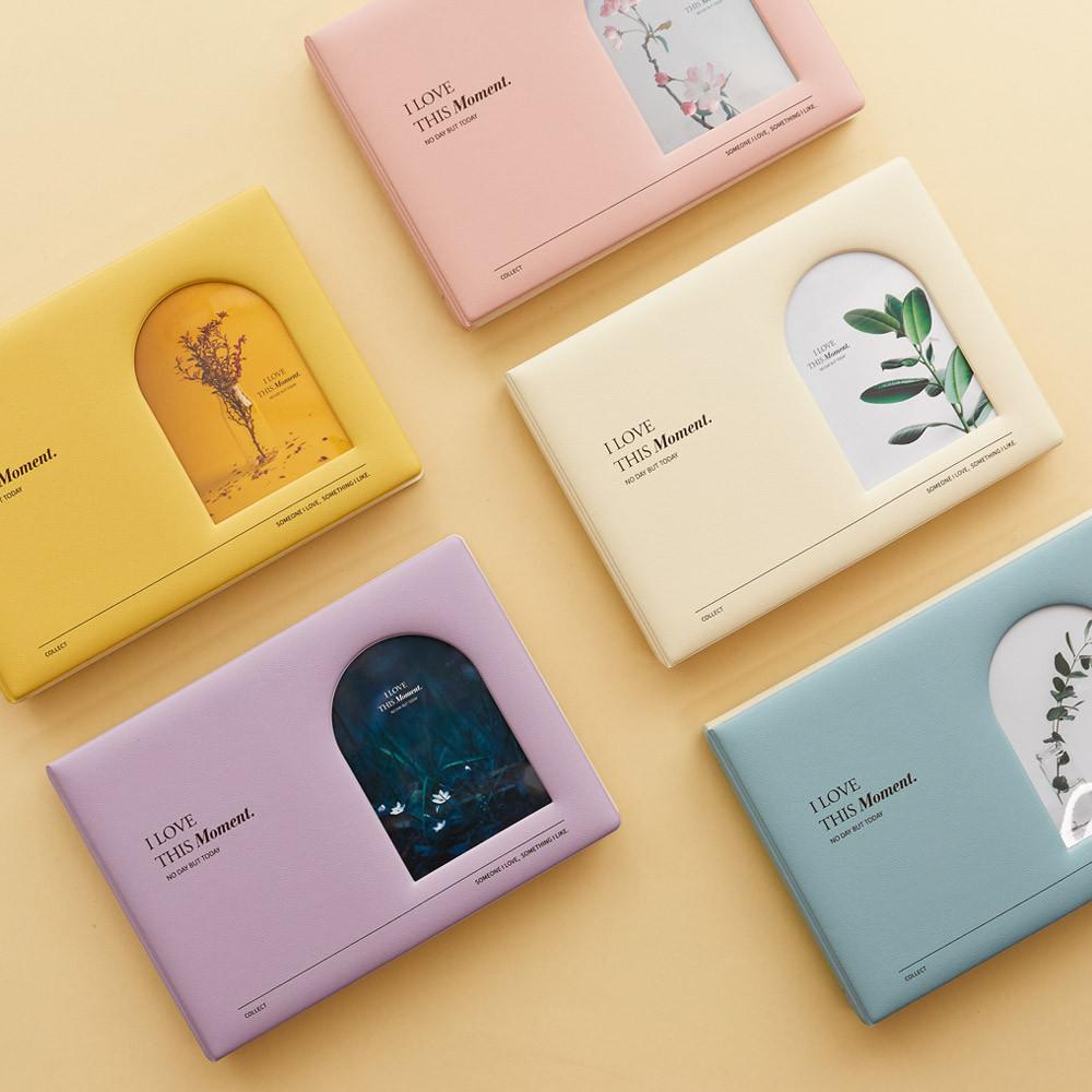 [각인가능] 4X6 가죽 미니 포토북 사진앨범 초음파 인생네컷 앨범 2단