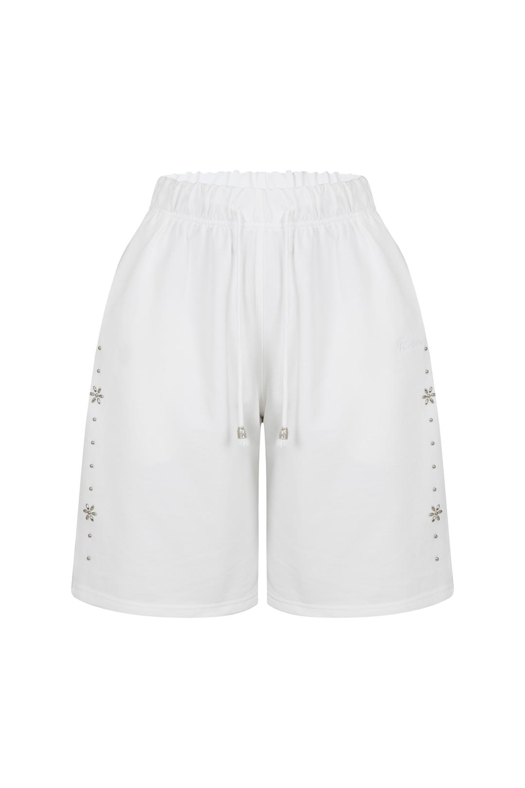 Kashiko Comfy : Monk Shorts White