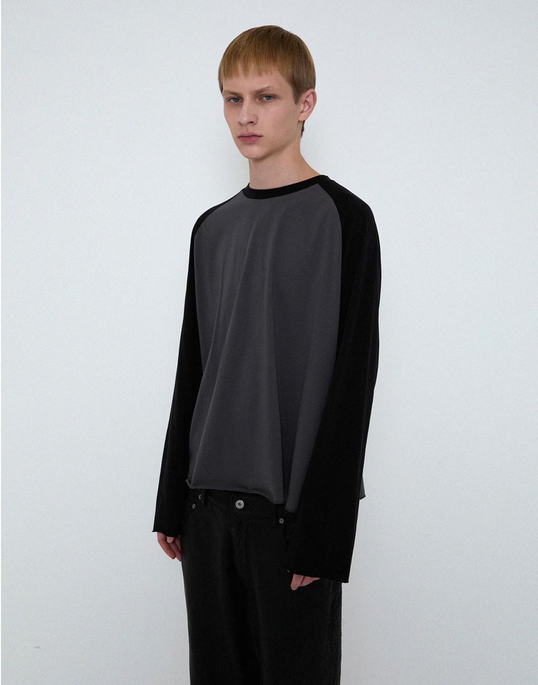 254 Lightweight Baseball T-Shirt (Coal / Black)