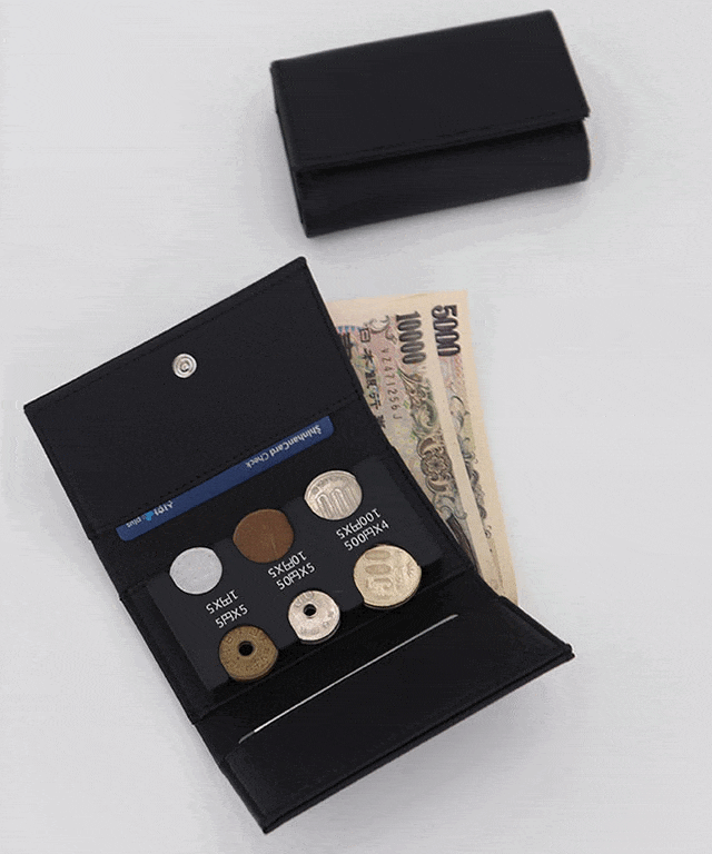 커스터스 일본 동전 엔화 3단 지갑 케이스