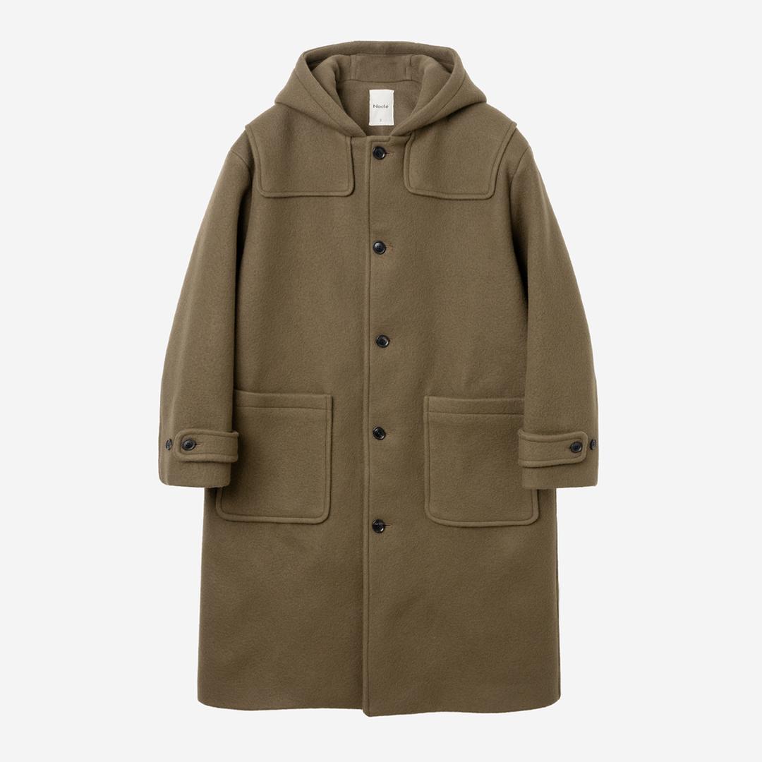 Nocle Cunningham Hoodie Long Coat Khaki