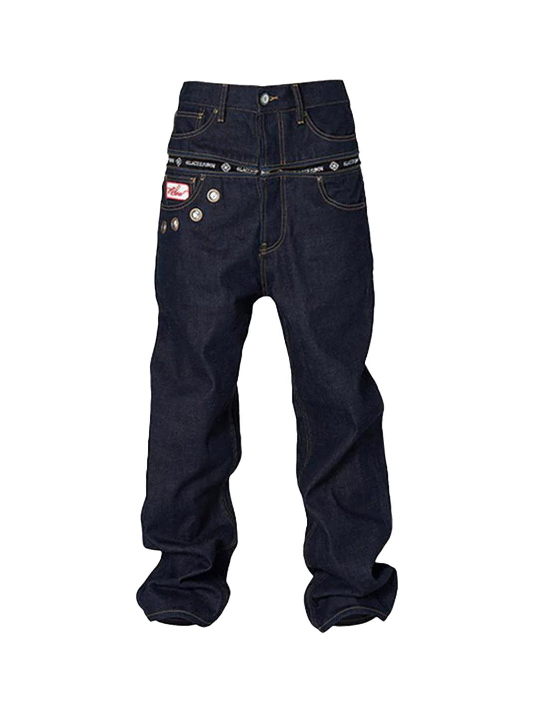 GLACIERBOY丨Raw Straight-leg Jeans - S