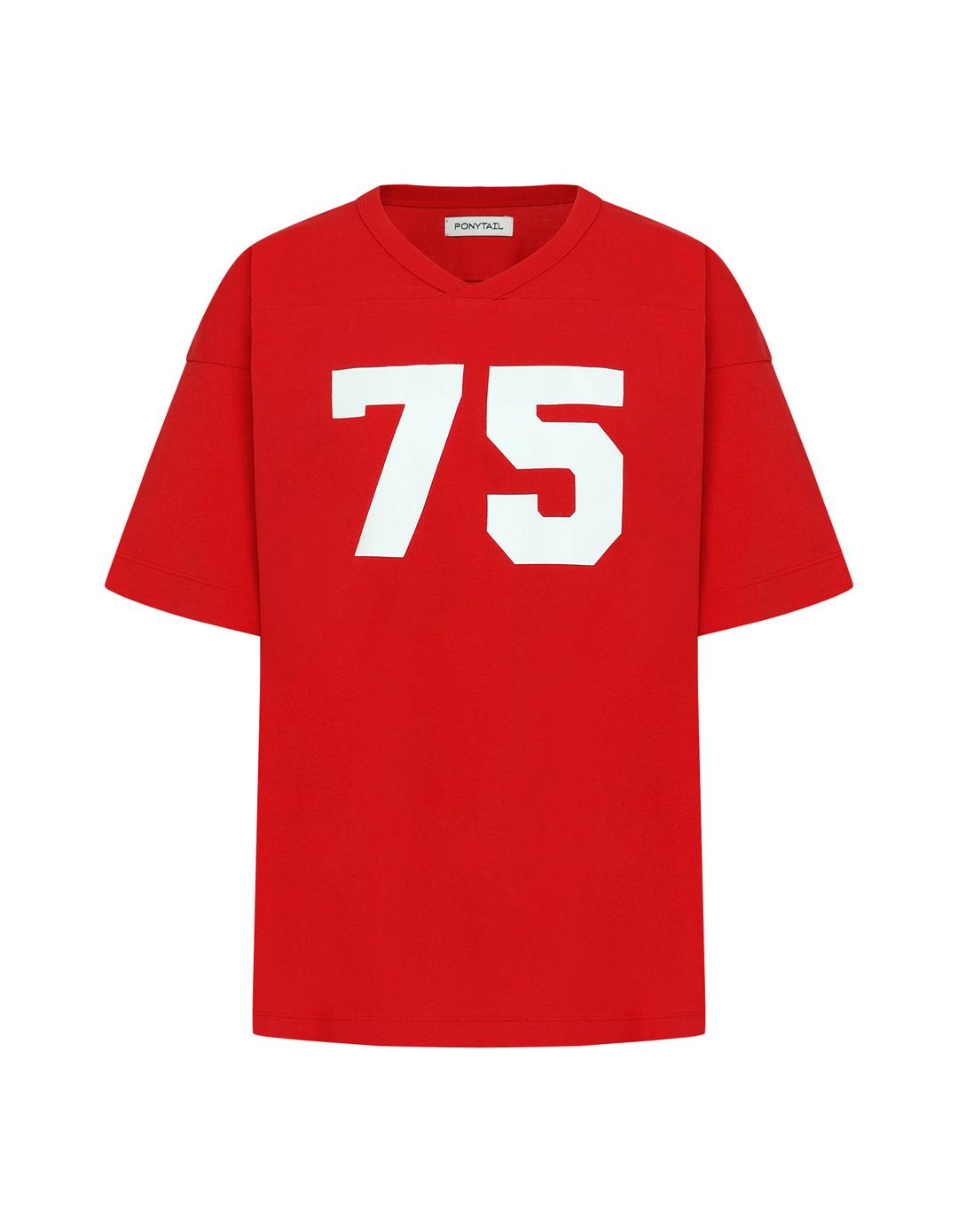 75 Rugby T-shirts (Vintage Red)