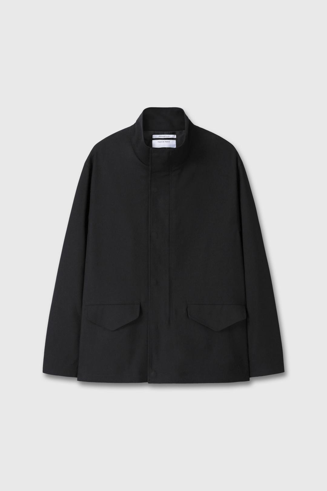 Wool blend field parka(Black)*4th Re-order