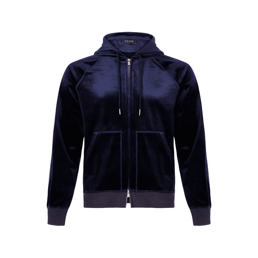 Velour Lounge hoodie zip up