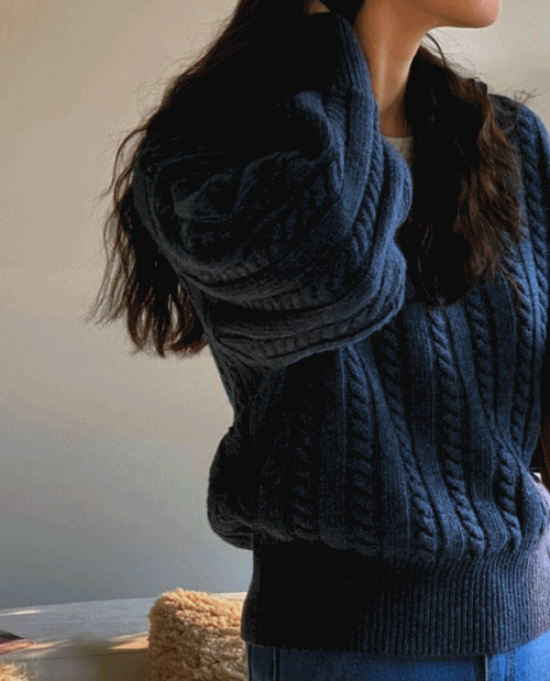 [오픈선택] 릴리유 꽈배기 니트집업 반집업니트 투웨이집업 집업니트