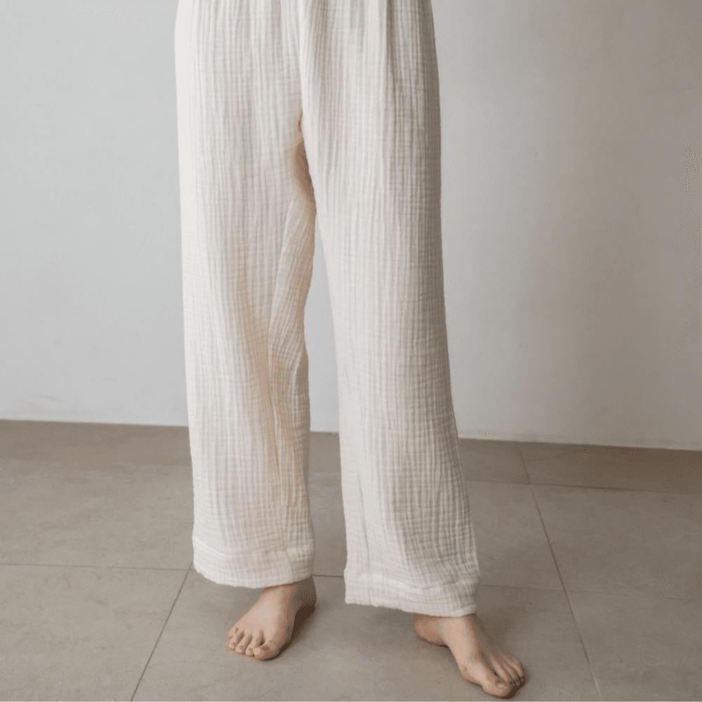 내추럴 코튼 거즈 팬츠