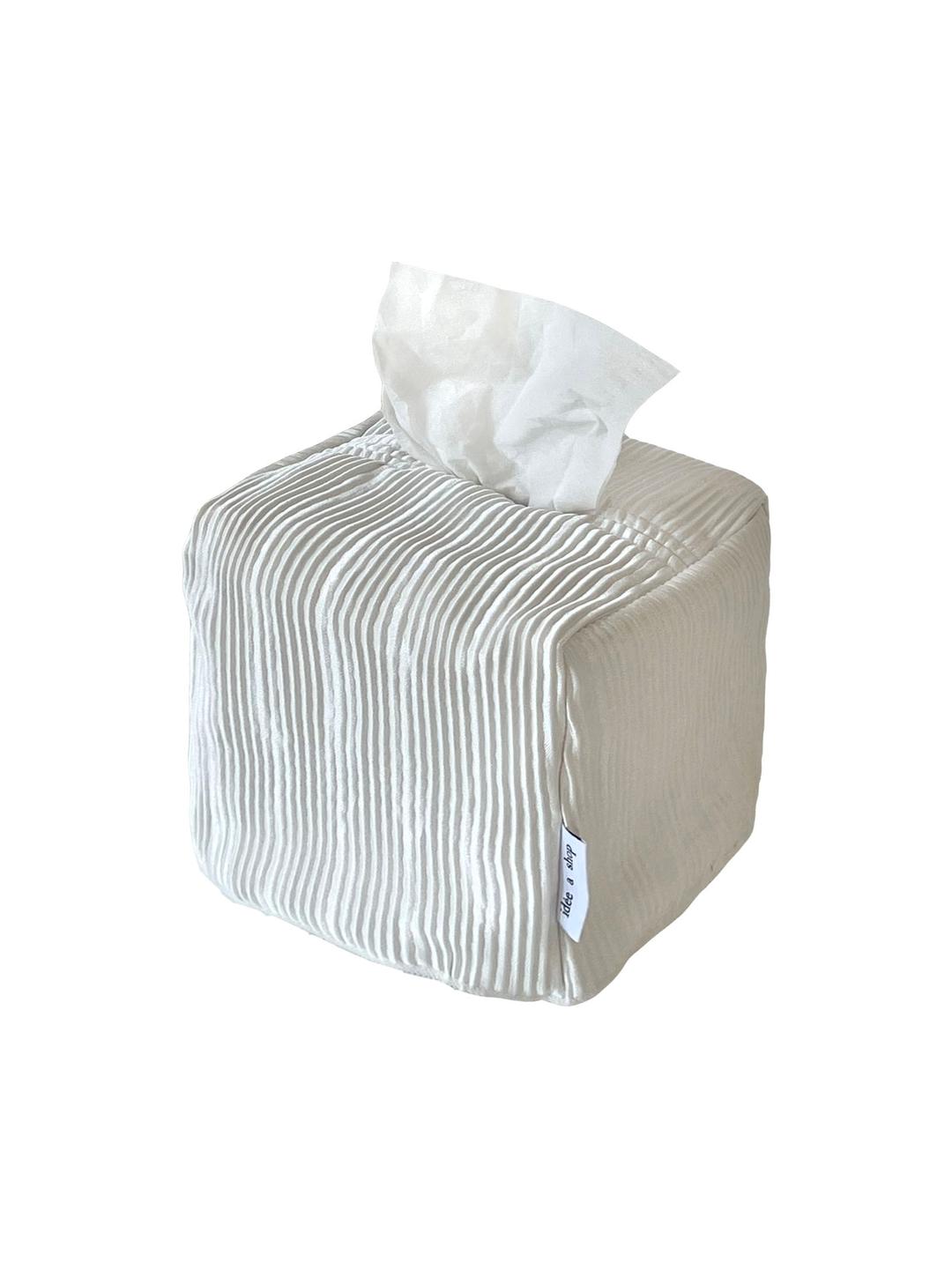 pleats tissu case - white (s)