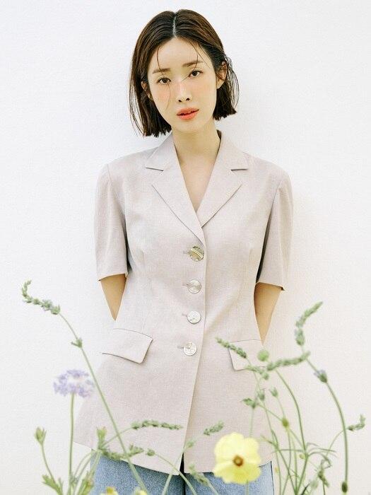 Linen short sleeve jacket SW1MJ001-91