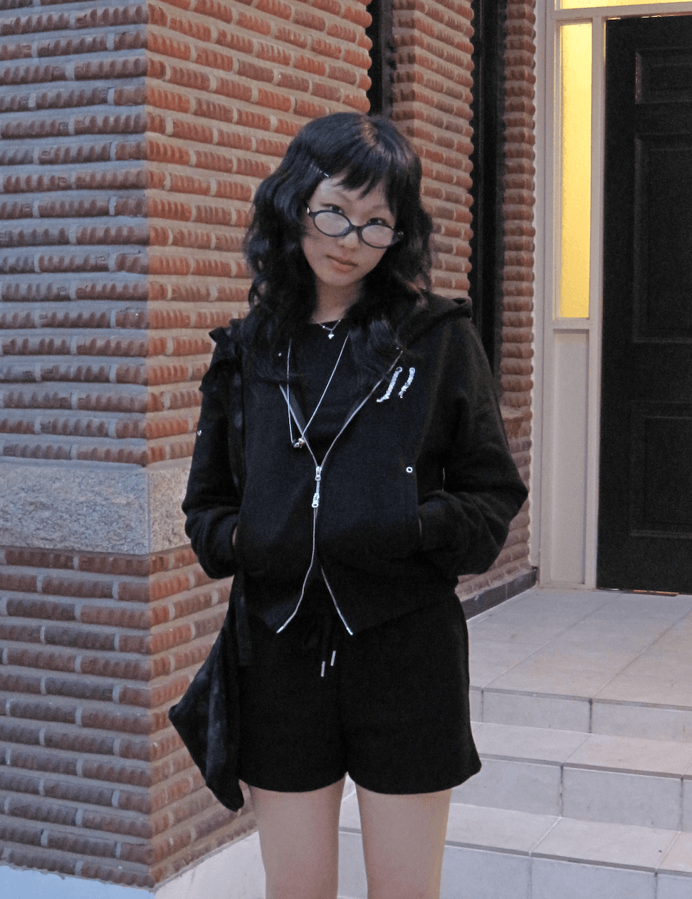 SC MADE*Eyelet Zip-up BLACK