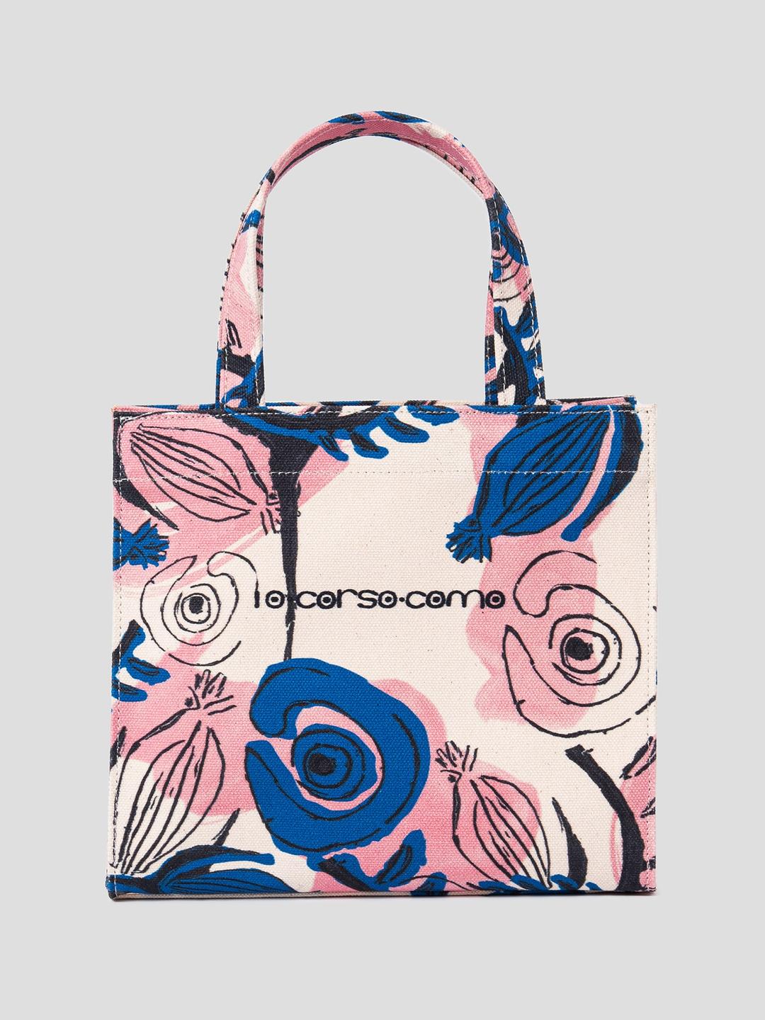 Pink Flora Canvas Bag
