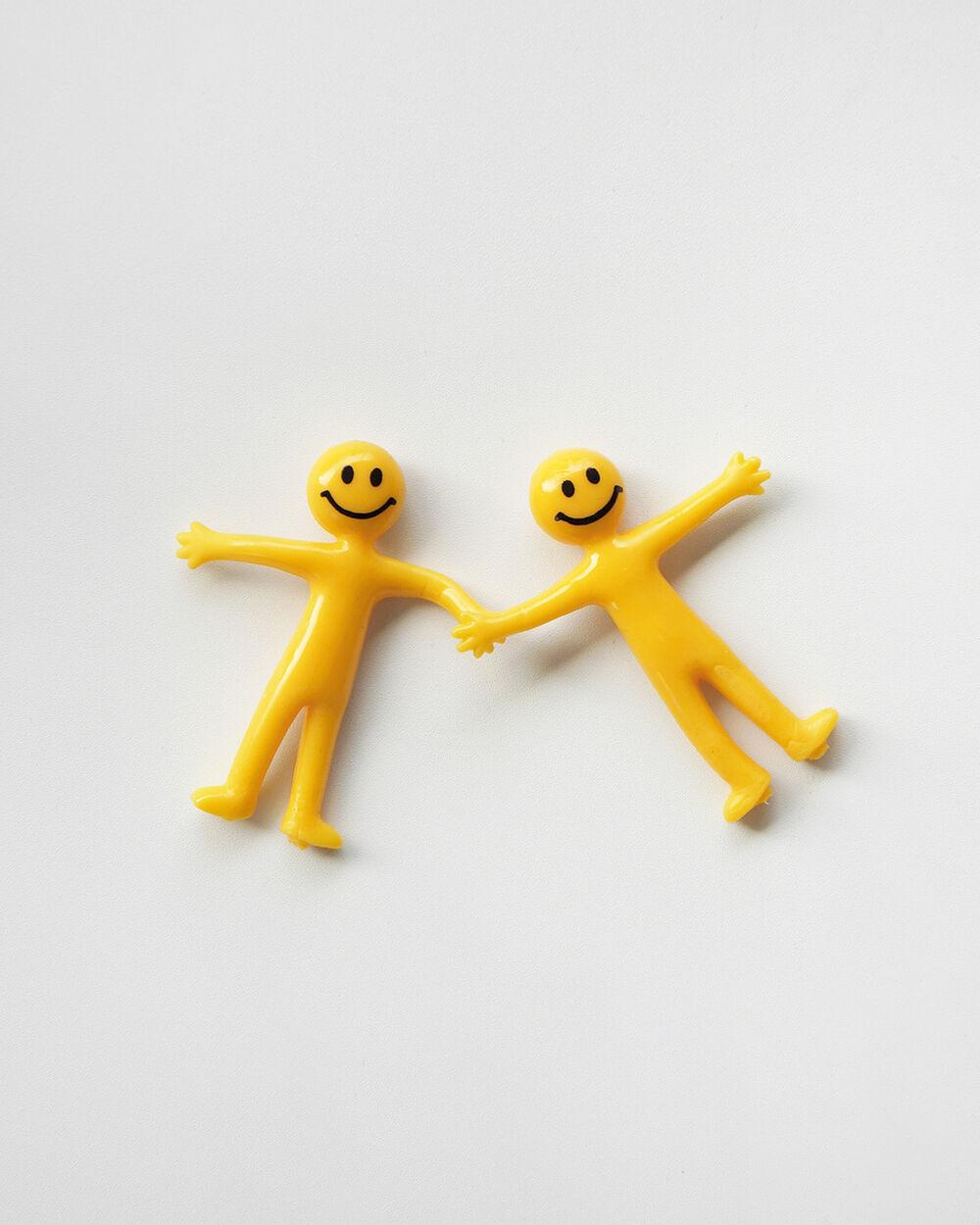 [HENBRANDT] 2 YELLOW STRETCHY SMILE MAN