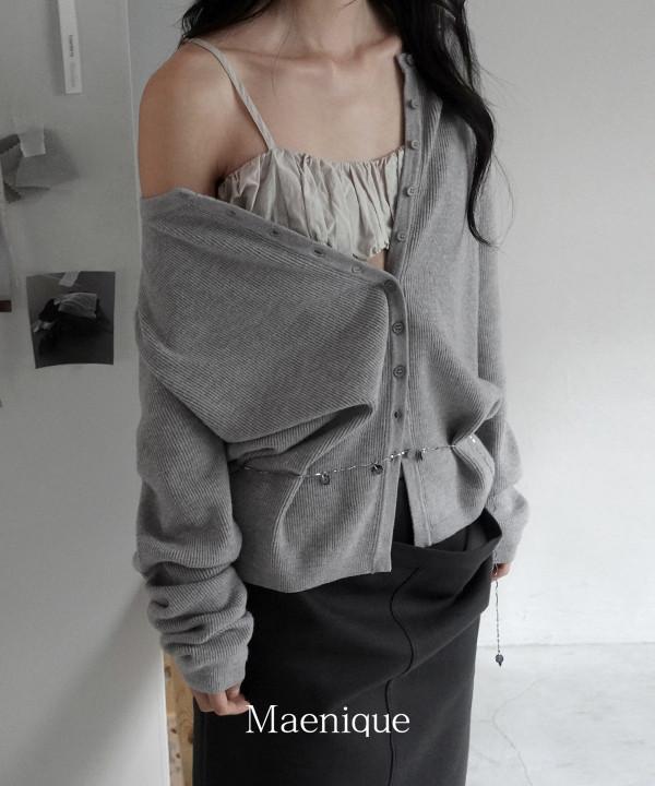 매니크 [🌿봄신상/MNQ] 키이라 버튼 워셔블 라운드넥 가디건