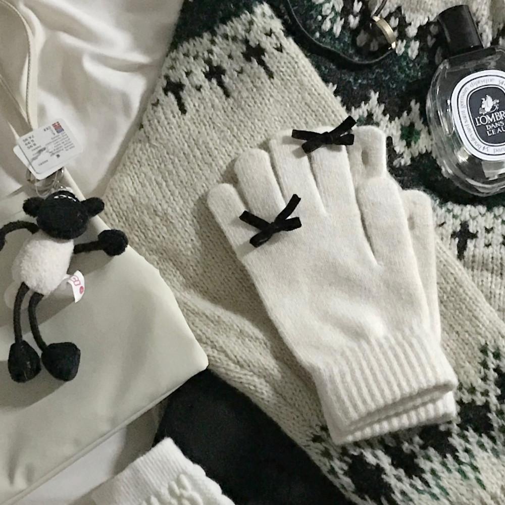 리본 장갑 8color