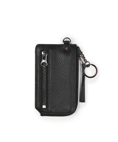 2 ZIP CARD WALLET (BLACK)