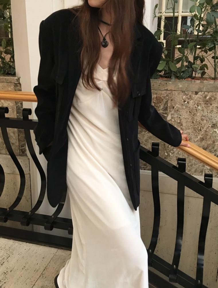 미트미 메리벨벳 원피스 2color