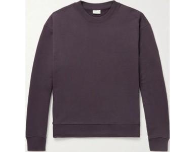 21FW 드리스 반 노튼 루프백 코튼 저지 크루넥 스웨트셔츠 맨투맨 퍼플