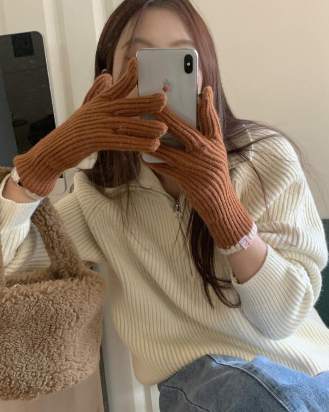 [Lincy] 메이즌 하프 집업 니트 /3Color