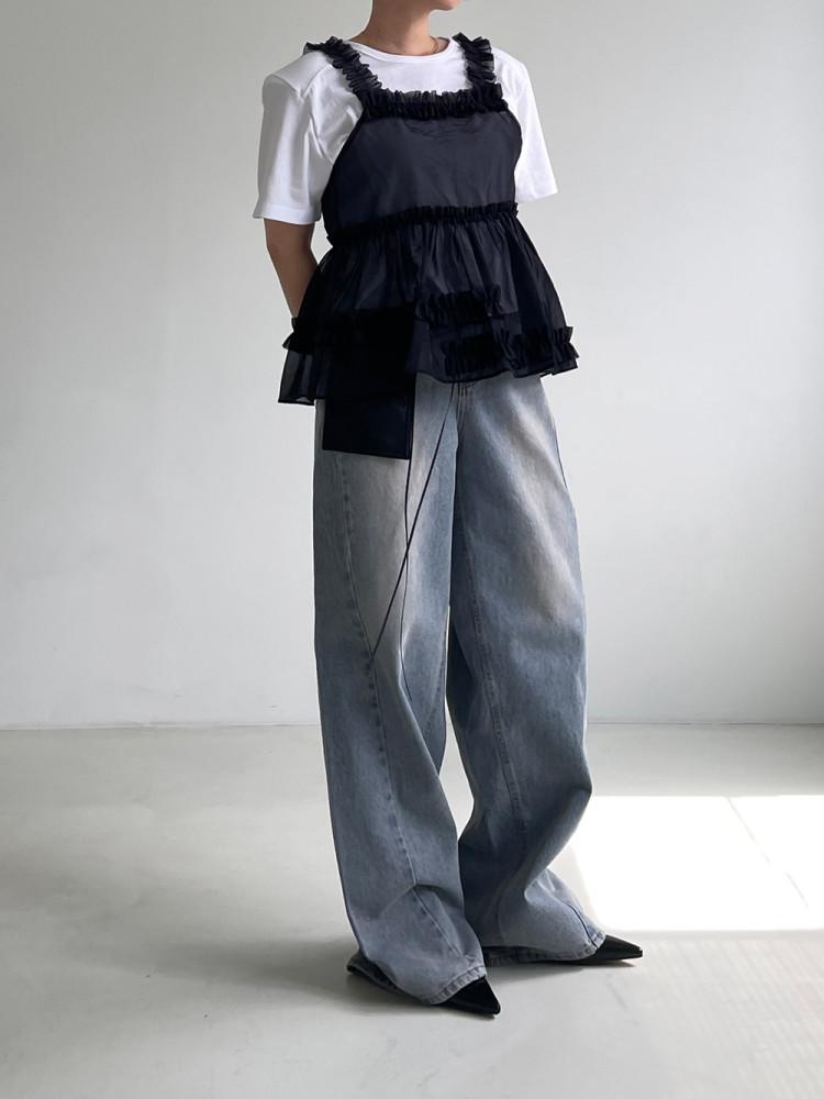 와이드 라인 데님