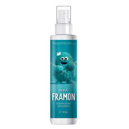 아우라 프라몬 섬유탈취제 클린솝, 140ml, 1개 - 섬유탈취제 | 쿠팡