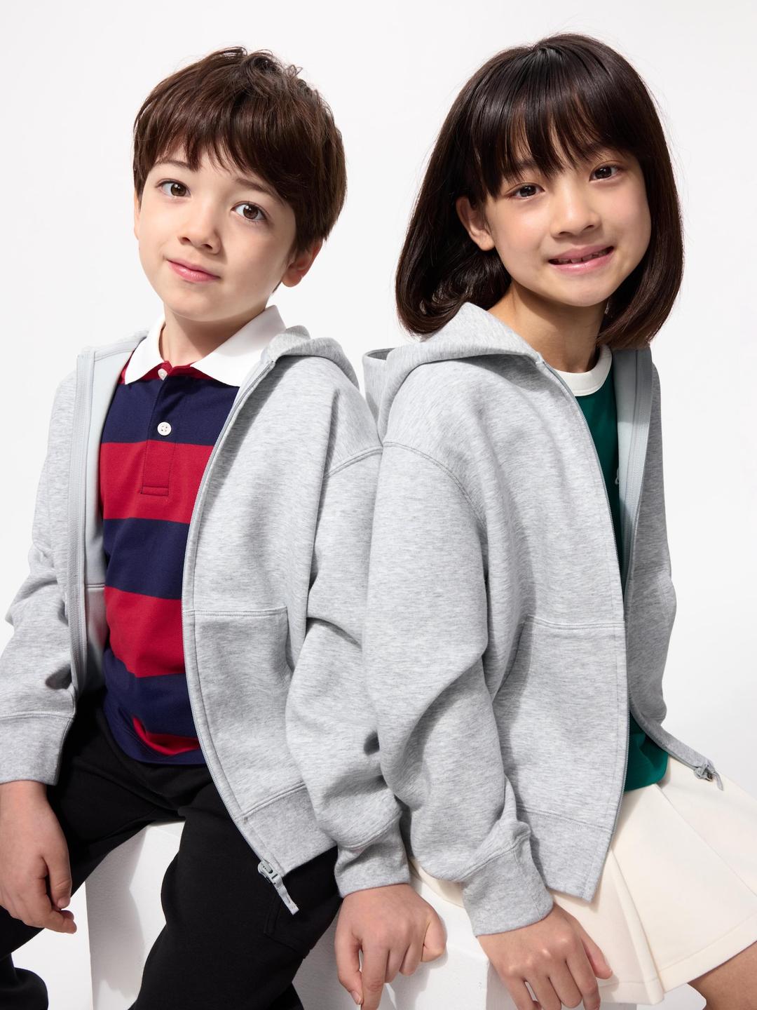 KIDS드라이스웨트풀집파카(무지)