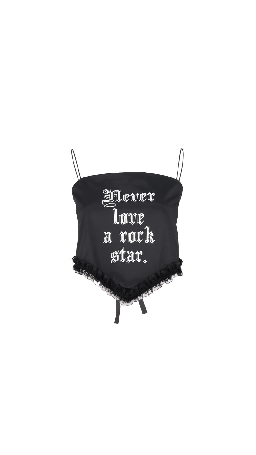 BLACKROCKSTAR LACESCARF TOP