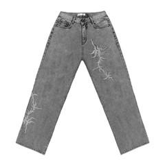 THUNDERSTORM DENIM PANTS (Silver)