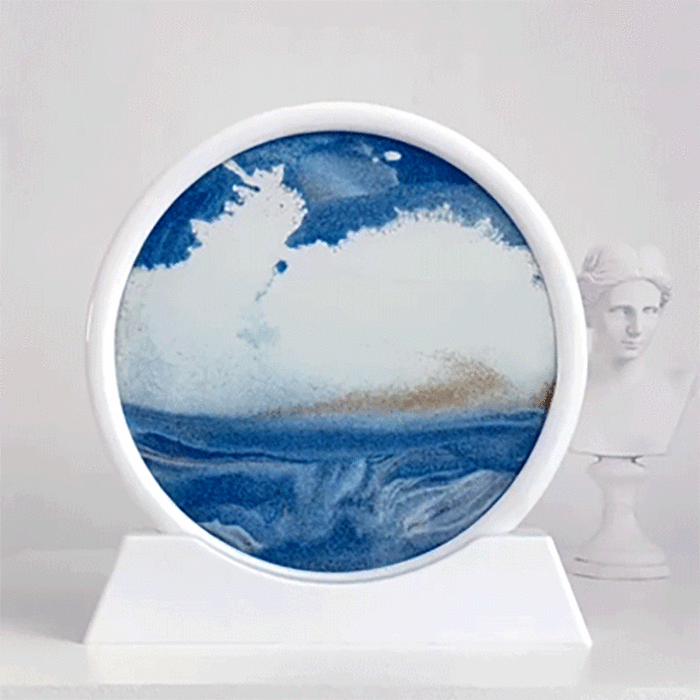 "응원선물\" 모래멍 샌드아트 3D 모래시계 오브제 4colors