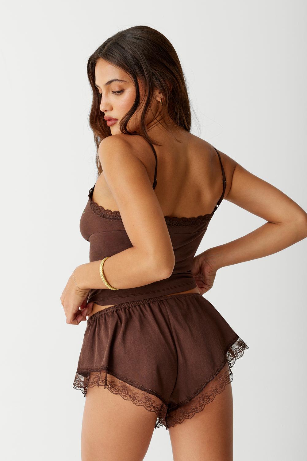 Sleepy Mini Short - Bourbon - Bourbon / XS