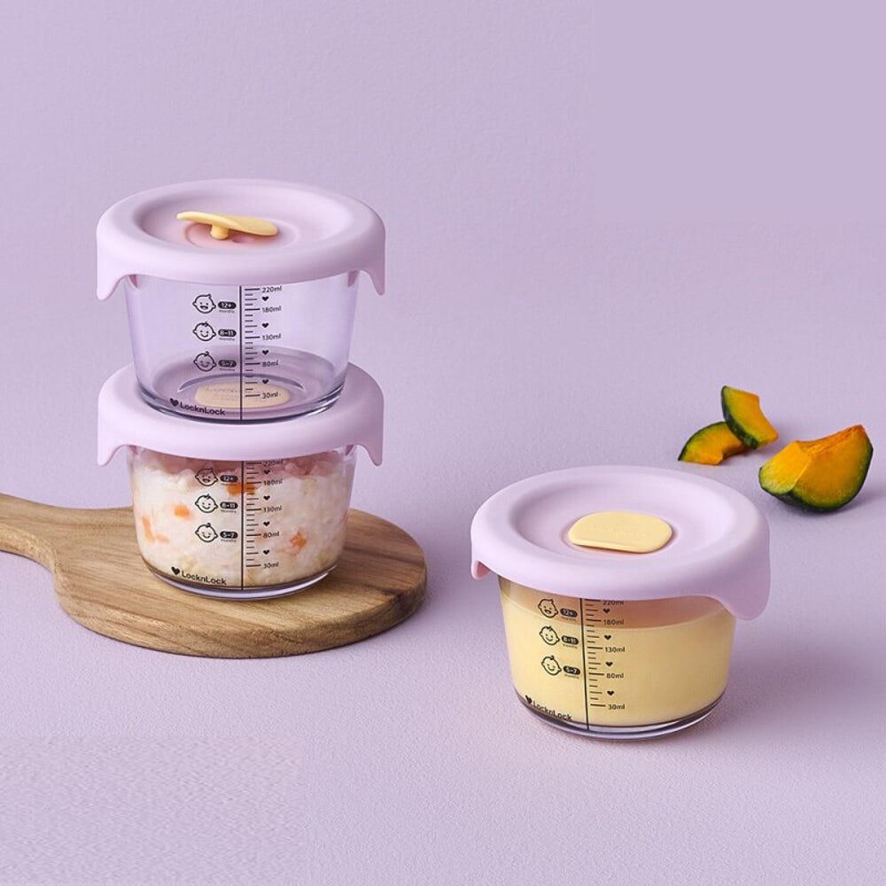 락앤락 리틀럽 디어 이유식 용기 실리콘캡 3P 원형 +5%적립(1/31)