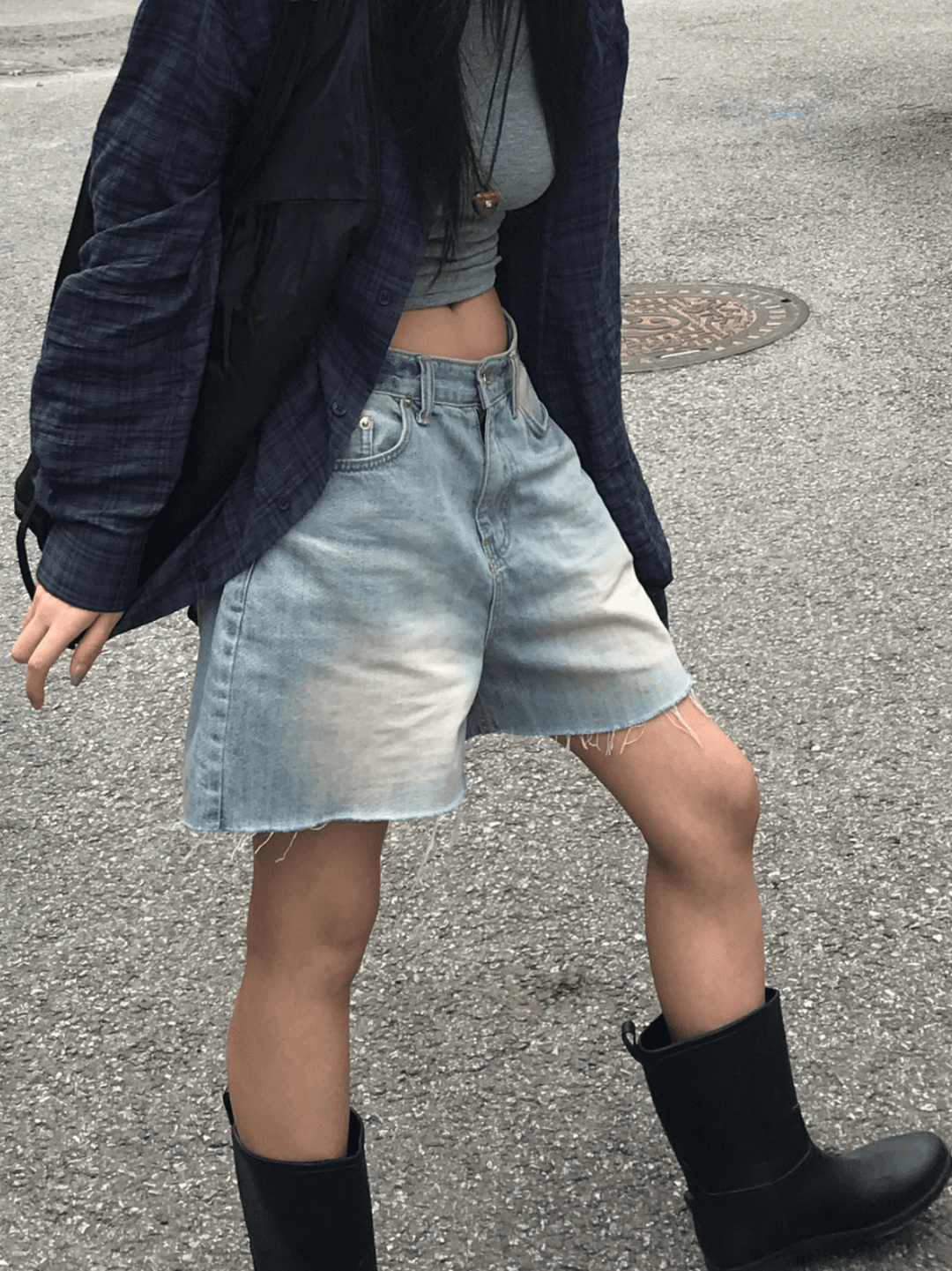 더니브 Screw vintage half denim