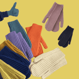 겨울 10대 20대 트위스트 꽈배기 벙어리 귀여운 데일리 무지 니트 장갑