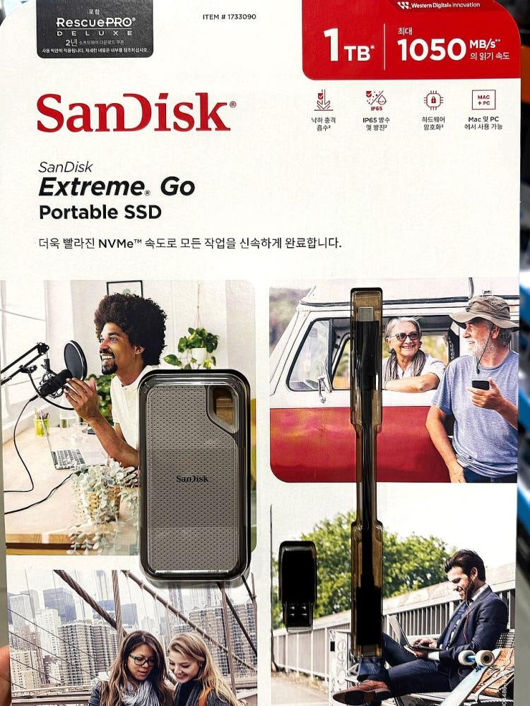 SANDISK SSD 외장하드 1TB Extreme Portable E61 코스트코