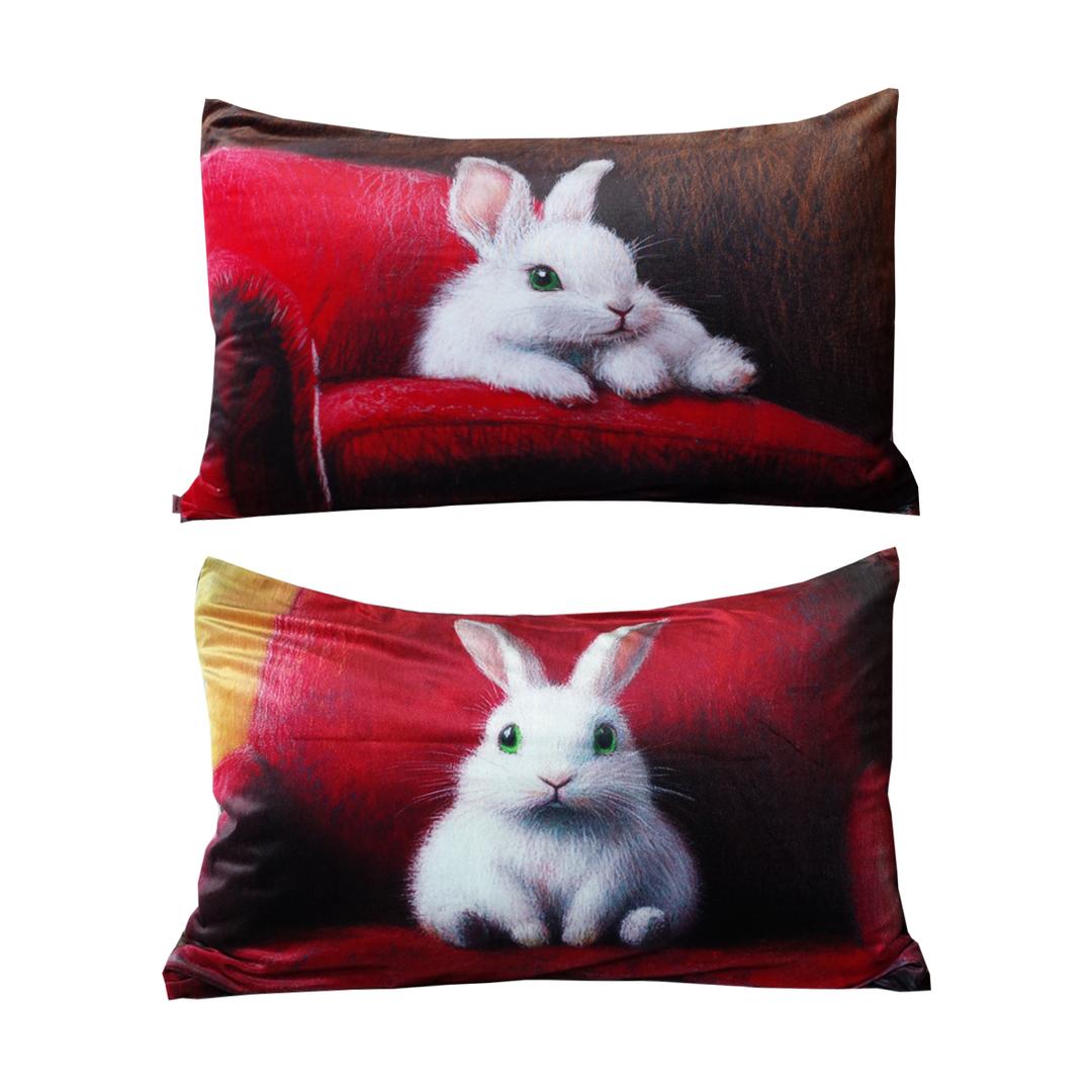 Velvet Bunny pillowcase