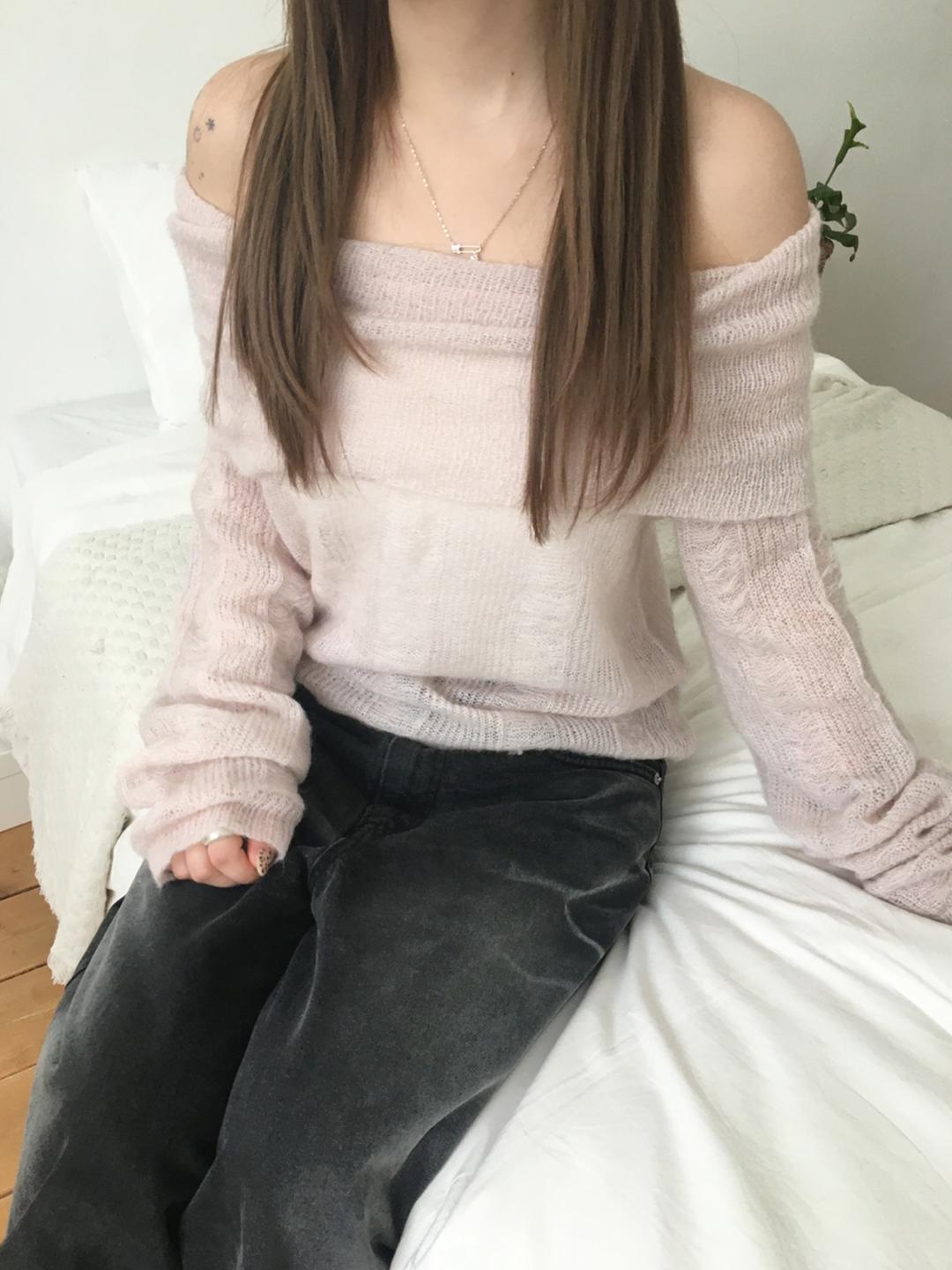 lovely mohair off knit