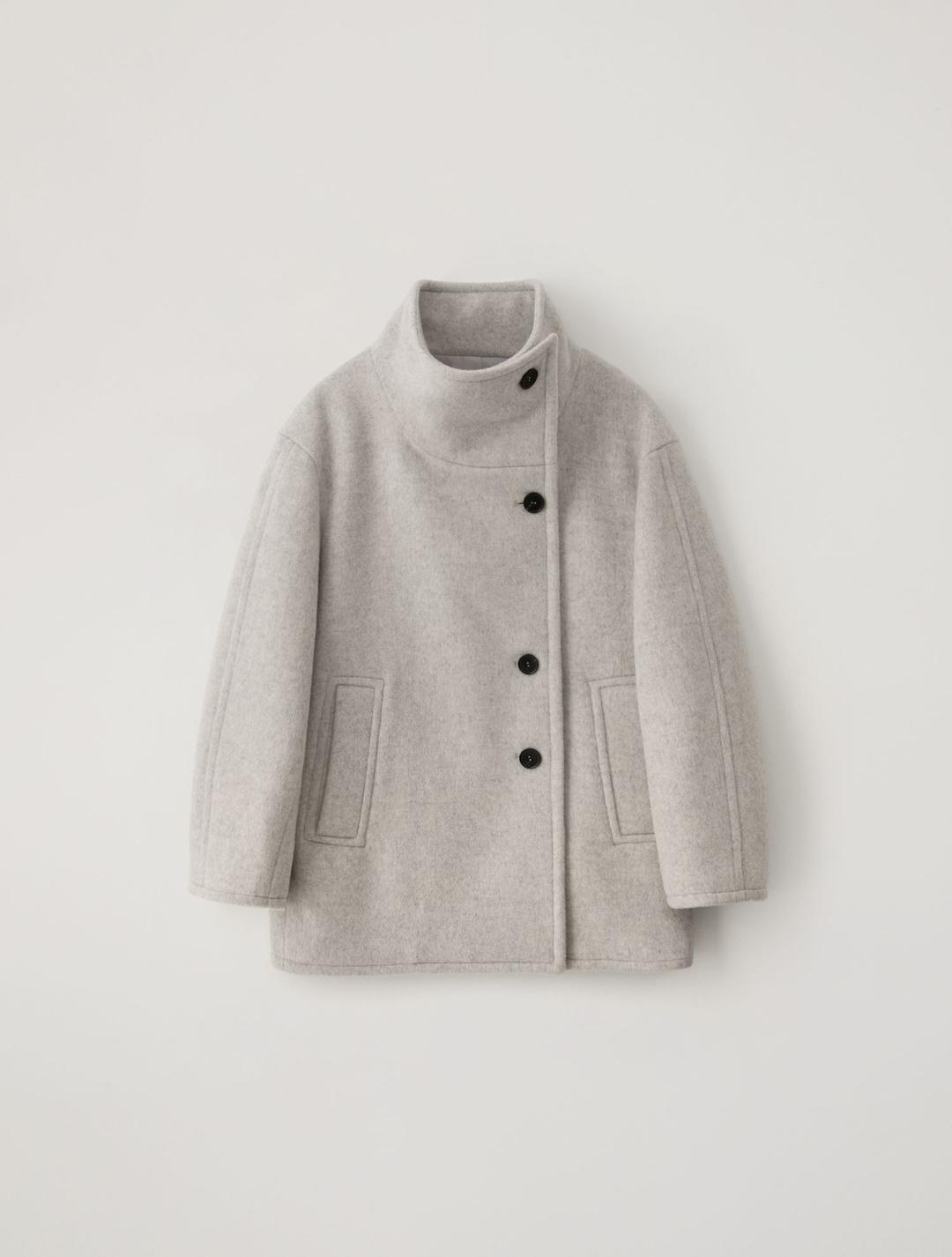 Hayes Half Coat (Light Grey)